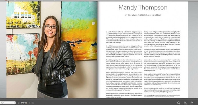 Mandy Thompson – Mixed Media Artist – Golden Isles Magazine Feature